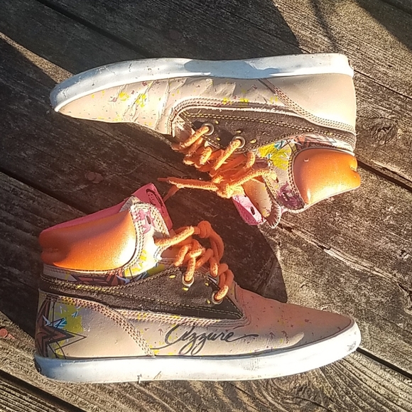 Pink Orange Midtops - Picture 4 of 7